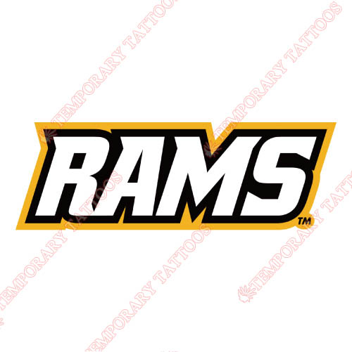 Virginia Commonwealth Rams Customize Temporary Tattoos Stickers NO.6840
